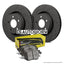 HAWK Performance Brake Kit - PC Pads With Talon Slotted & Drilled Discs Rear - HKC5322.145Z