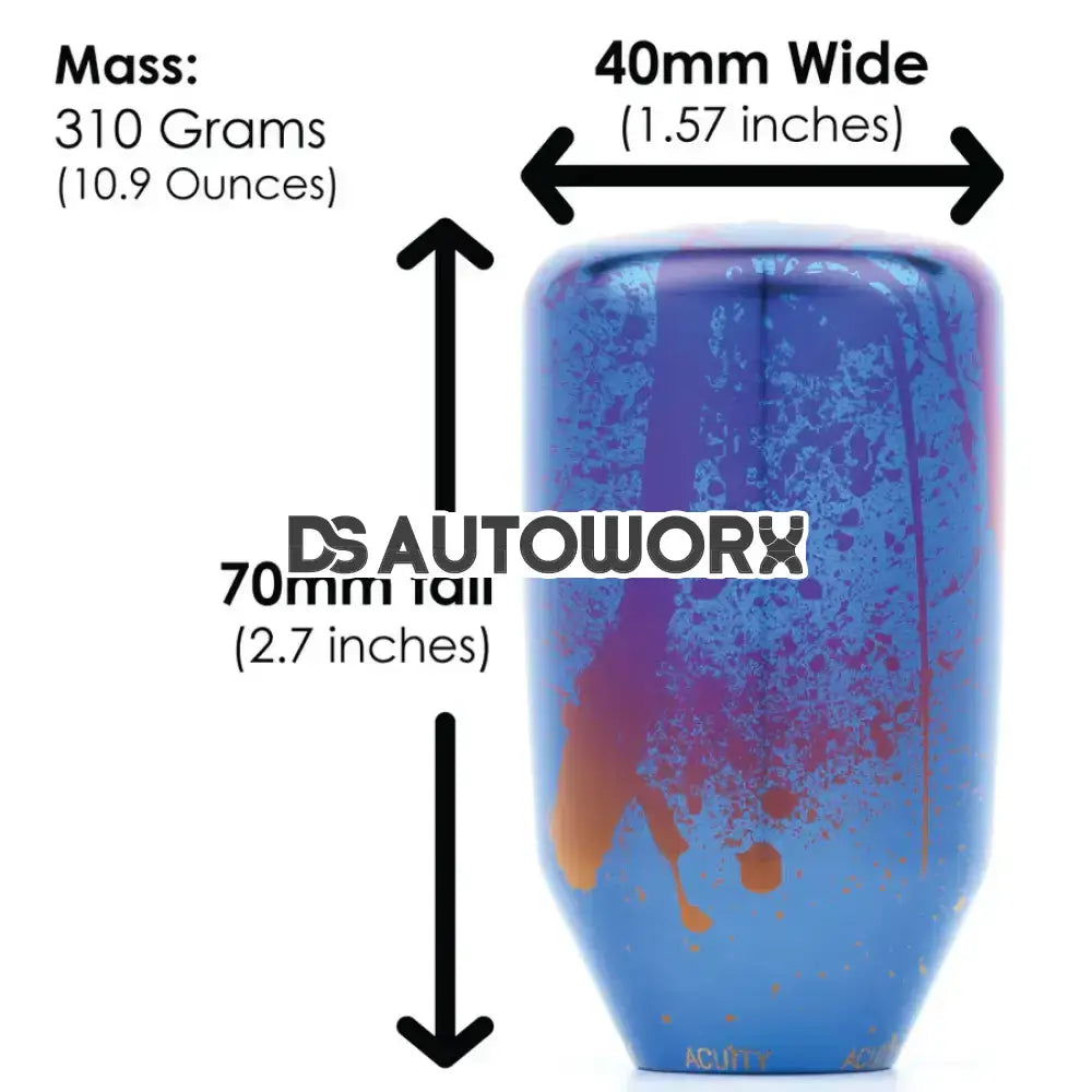 Acuity ESCO-Ti Shift Knob in Splatter Titanium M10 x 1.5