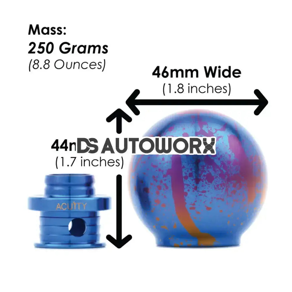 Acuity POCO-Ti Splatter Titanium Low Profile Shift Knob M10 x 1.5