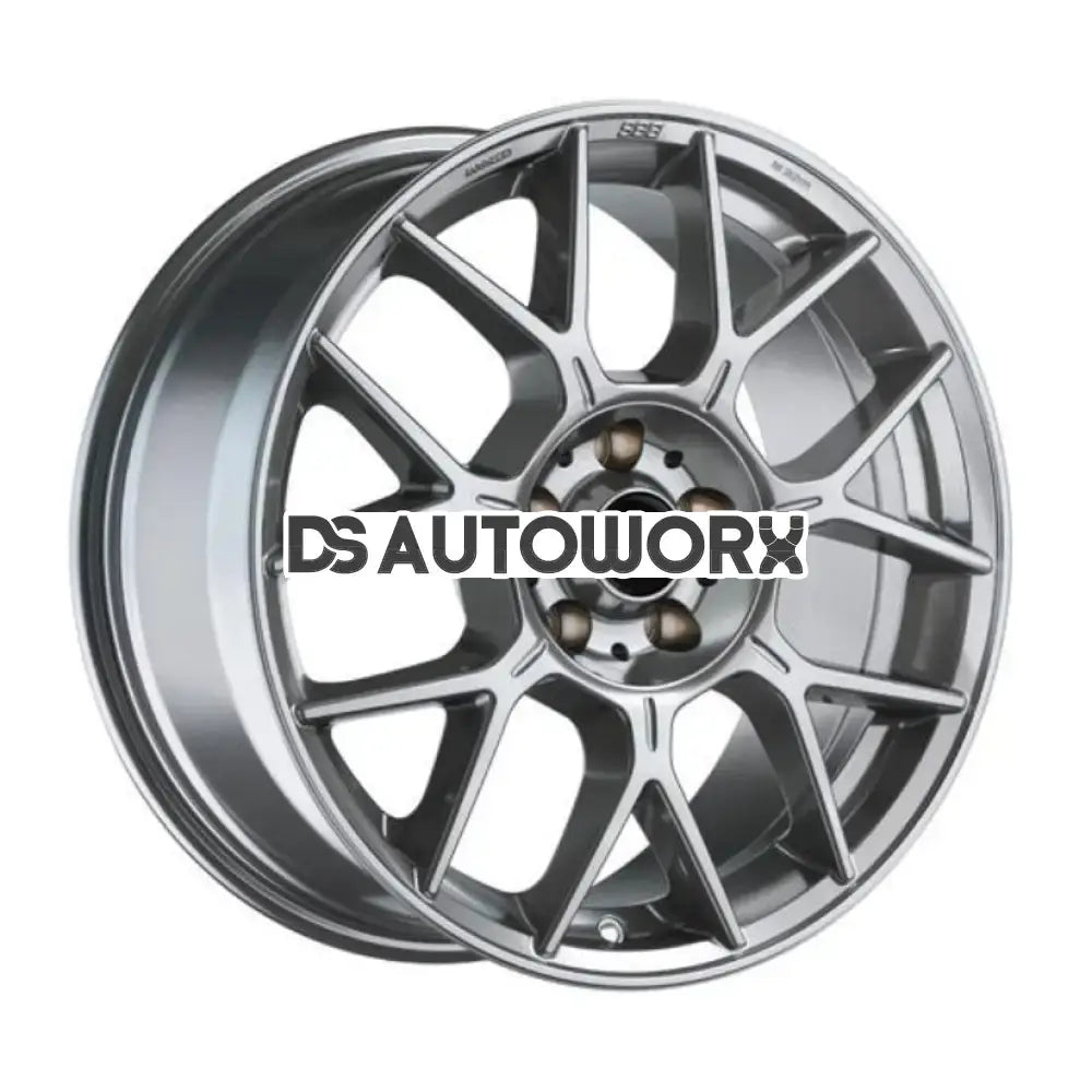 BBS XR Alloy Wheel 18x8 ET28 5x112 Platinum Silver 82mm CB