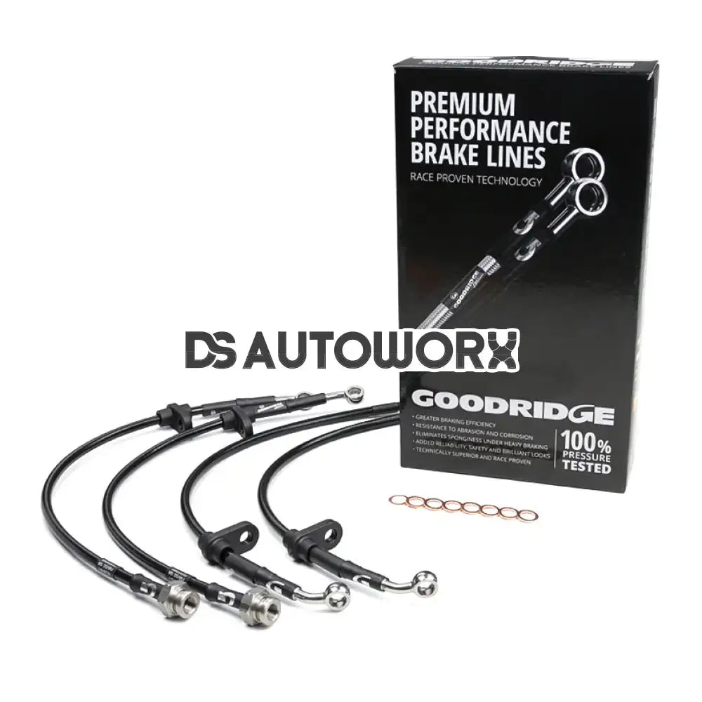 Goodridge Full Stainless Steel Braided Brake Line Hoses Set Honda Civic Type-R FN2 07-11 Main image