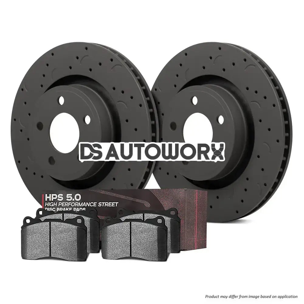 HAWK Performance Brake Kit - HPS 5.0 Pads With Talon Slotted & Drilled Discs Rear - HKC5321.145B