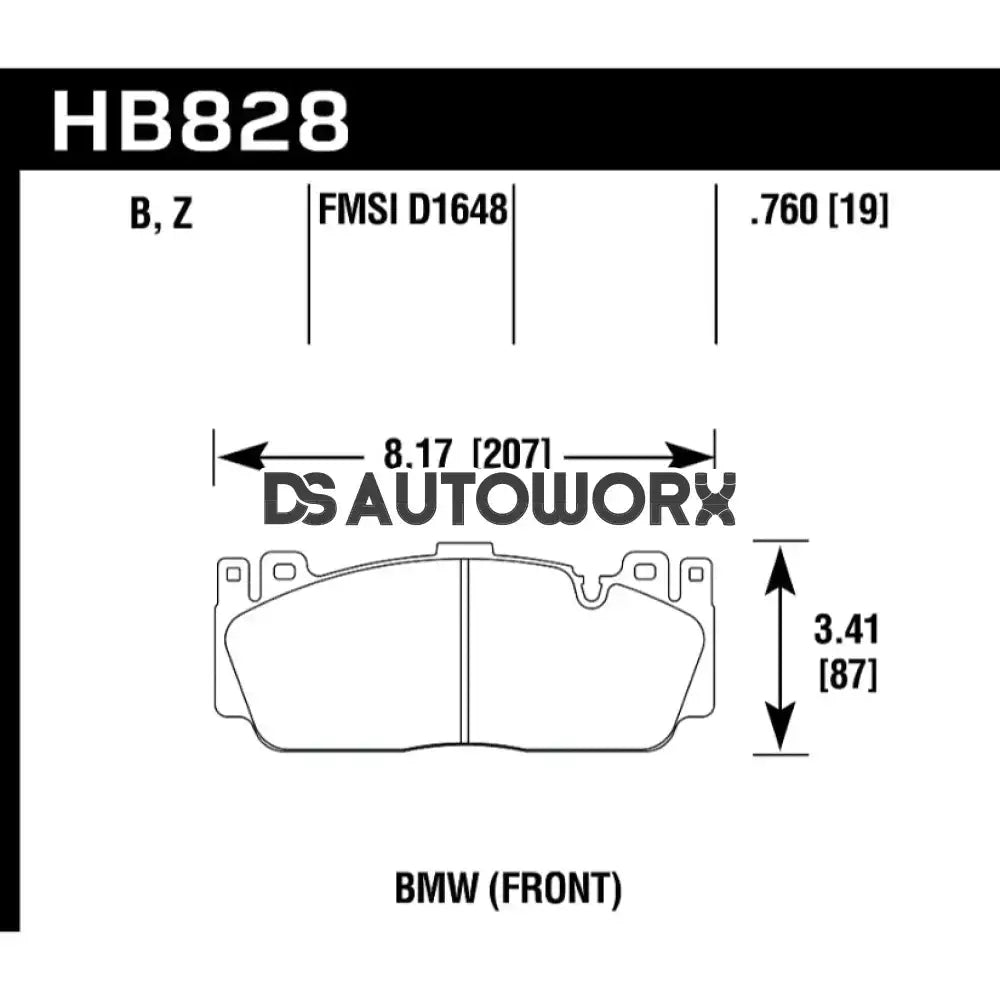 HAWK Performance ER-1 Motorsports Brake Pads Front - HB828D.760 Front BMW F87 G87 M2 M2 Comp M2 CS 18-Present (2NK/2NH) Main image