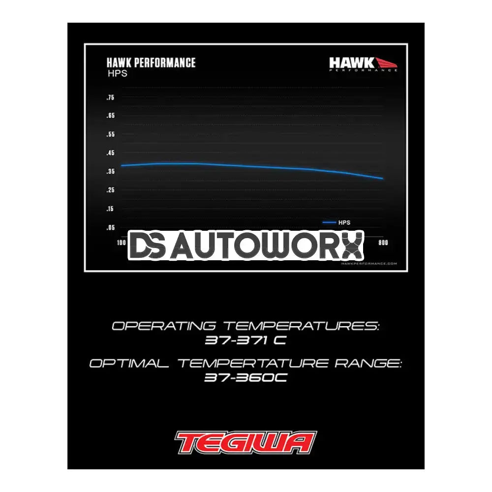 HAWK Performance HPS High Performance Street Brake Pads Rear - HB364F.587