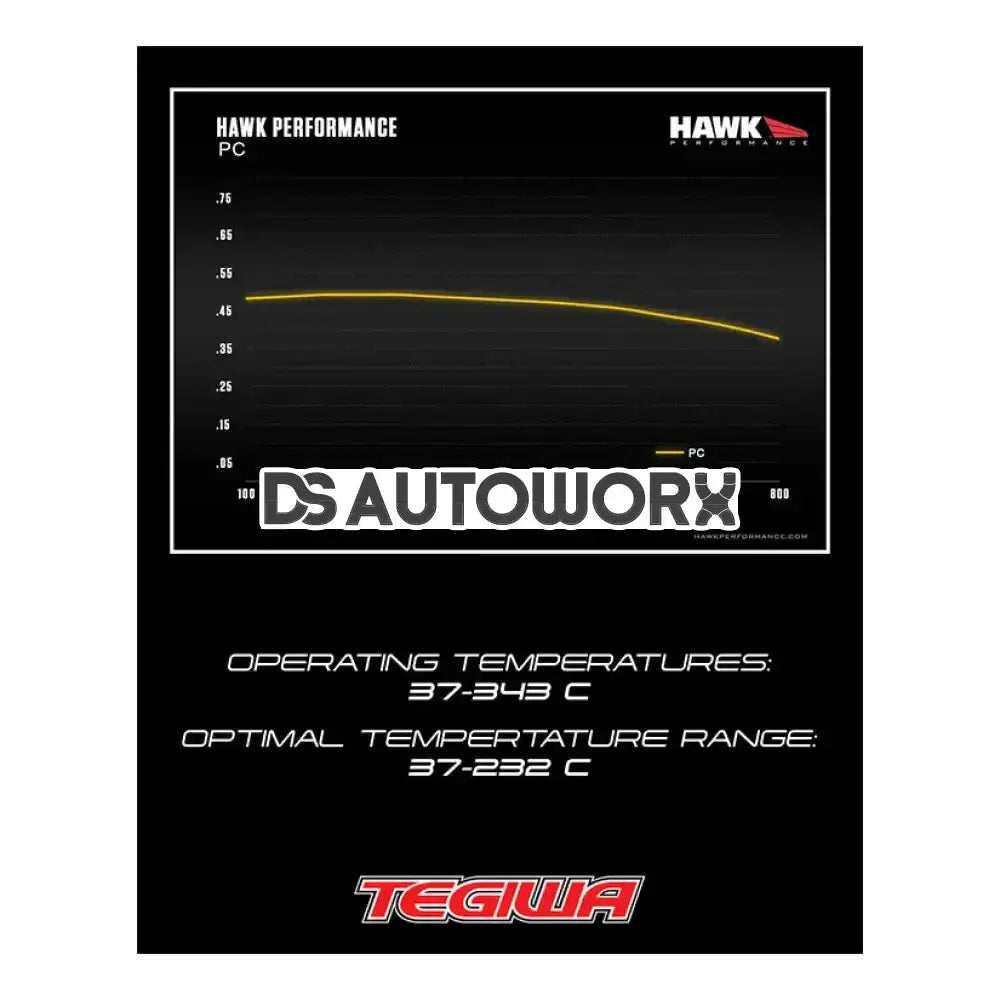 HAWK Performance PC Performance Ceramic Street Brake Pads Front - HB609Z.572