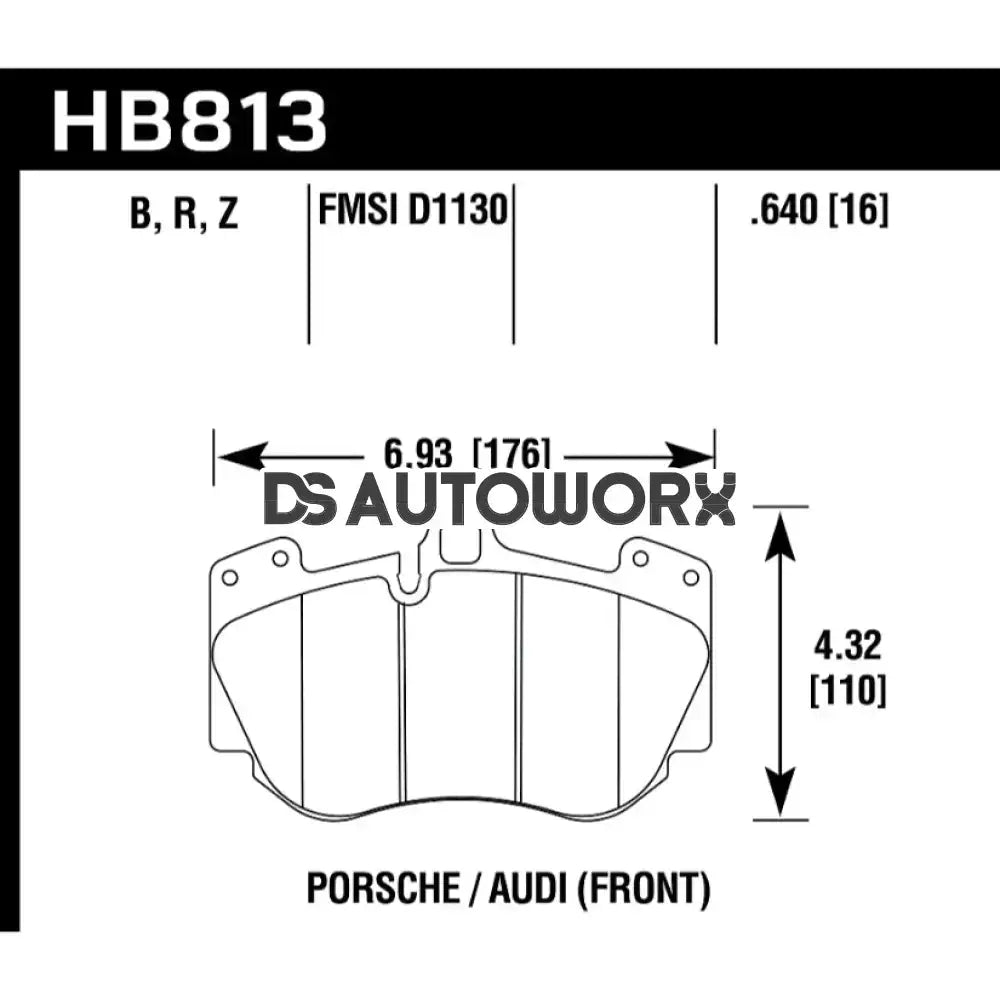 HAWK Performance PC Performance Ceramic Street Brake Pads Front - HB813Z.640 Secondary image
