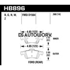HAWK Performance PC Performance Ceramic Street Brake Pads Rear - HB896Z.568