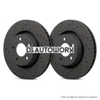 HAWK Performance Talon Slotted & Drilled Brake Discs Rear - HTC4567