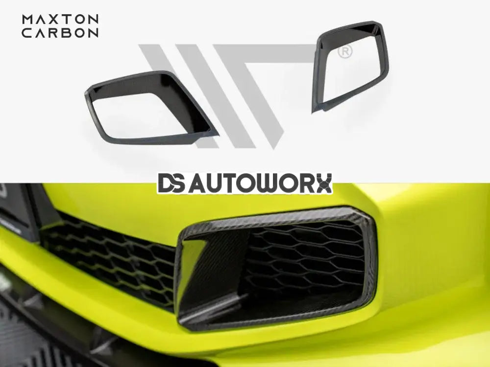 Maxton Design Carbon Fiber Front Bumper Side Vents BMW 1-Series F40 M-Pack M135i Main image