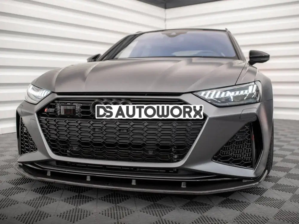 Maxton Design Carbon Fiber Front Splitter Audi RS6 C8 RS7 C8 Secondary image