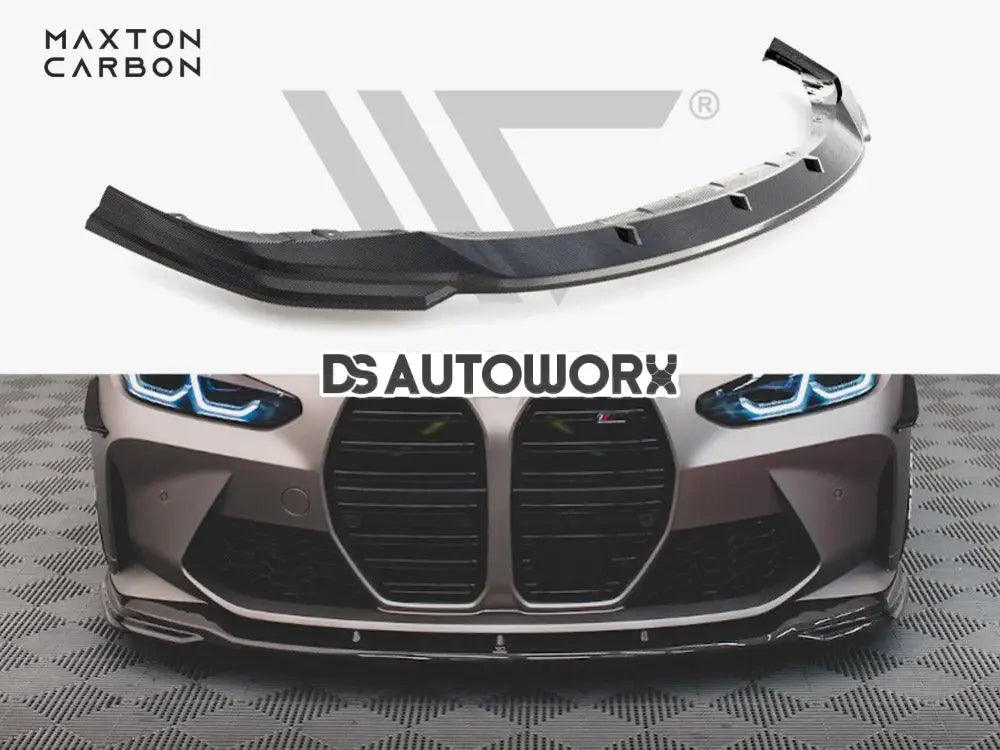 Maxton Design Carbon Fiber Front Splitter V.2 BMW M3 G80 Main image