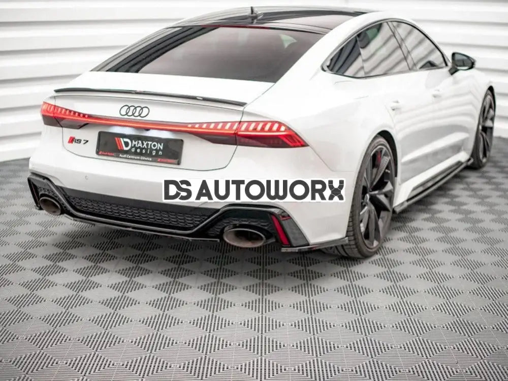 Maxton Design Central Rear Splitter Audi RS6 C8 RS7 C8 2019-