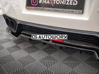 Maxton Design Central Rear Splitter + Flaps Nissan GTR R35 Facelift