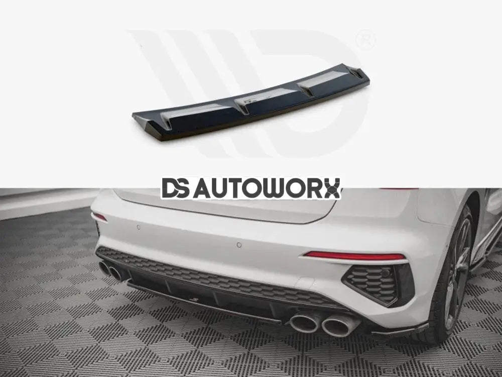 Maxton Design Central Rear Splitter For Audi S3 8Y 2020- Main image