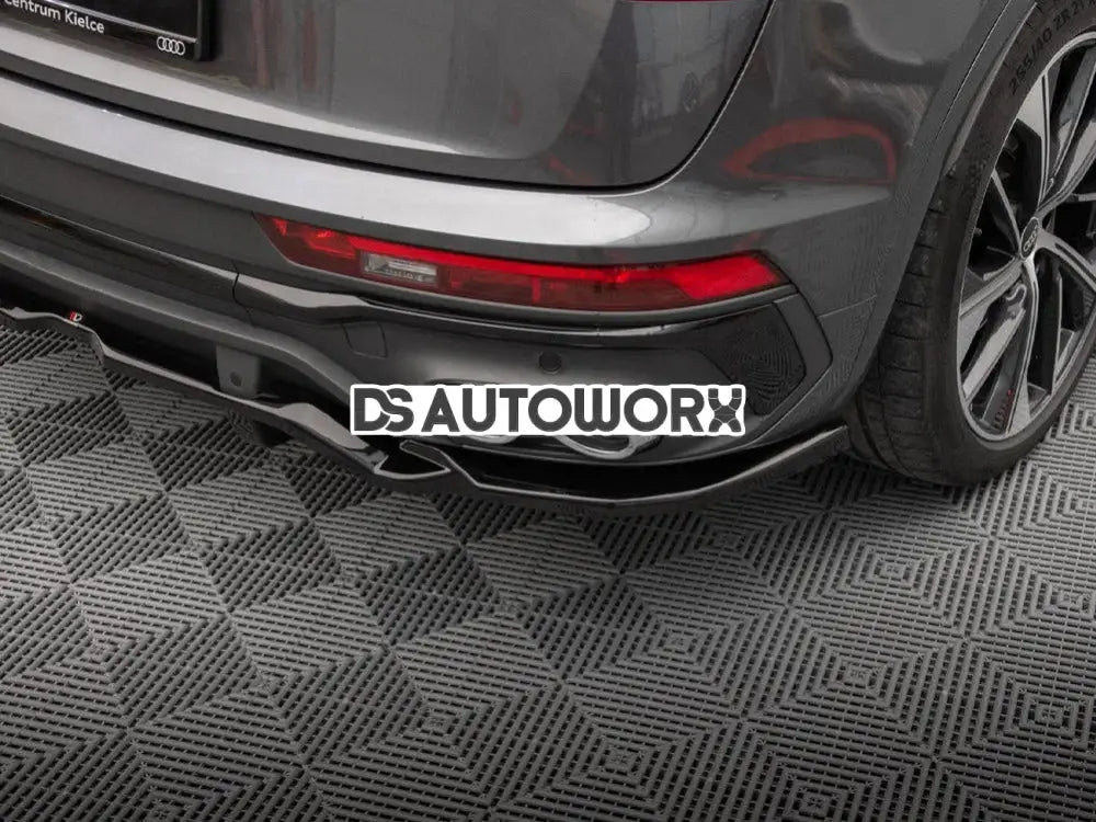 Maxton Design Central Rear Splitter Vertical Bars Audi SQ5 Sportback Mk2 Facelift