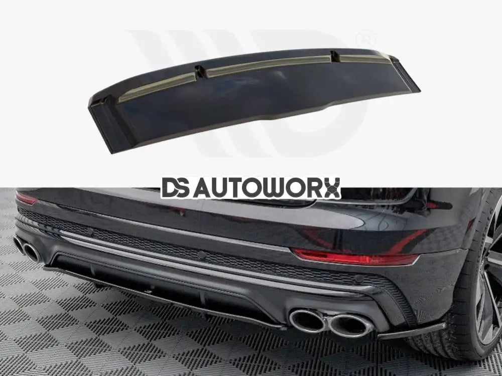 Maxton Design Central Rear Splitter Vertical Bars Audi SQ8 MK1 2020- Main image