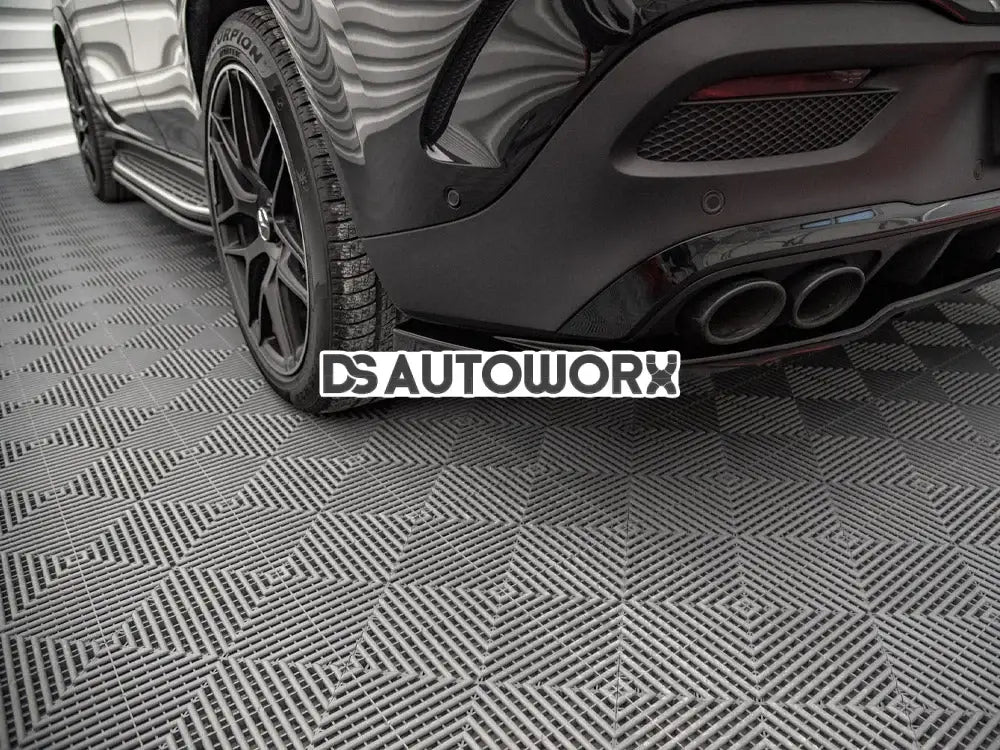 Maxton Design Central Rear Splitter Vertical Bars Mercedes AMG GLE Coupe C167 2019-