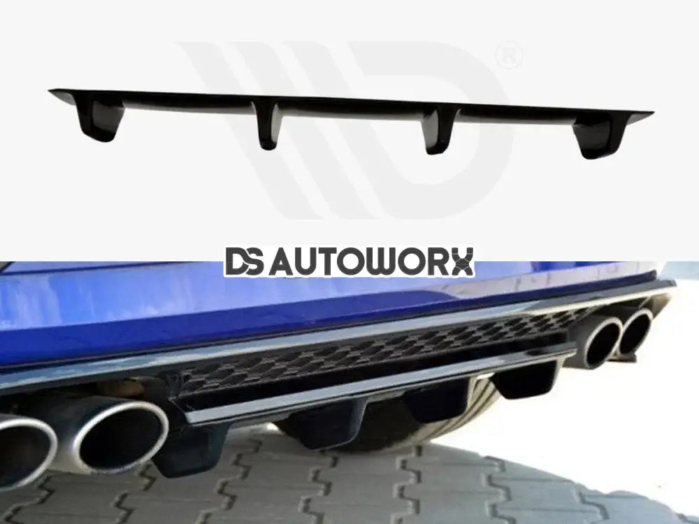 Maxton Design Central Rear Splitter Volkswagen Golf VII R Facelift 2017- Main image