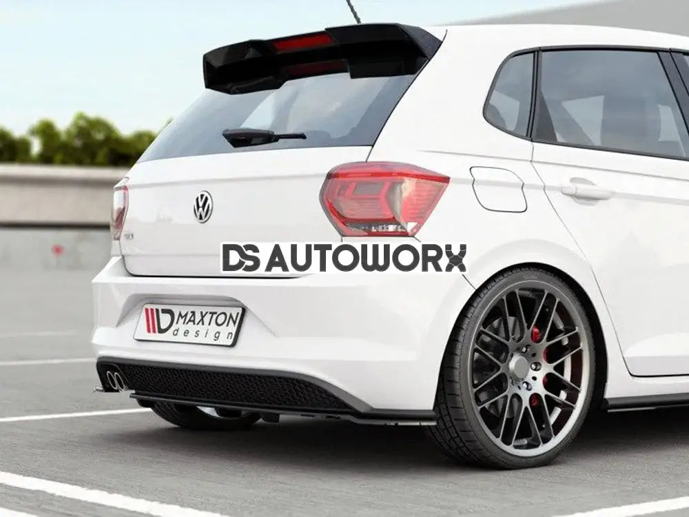 Maxton Design Central Rear Splitter W Vertical Bars Volkswagen Polo MK6 GTI 17-21 Secondary image