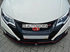 Maxton Design Front Racing Splitter V.1 Honda Civic IX Type R 15-17