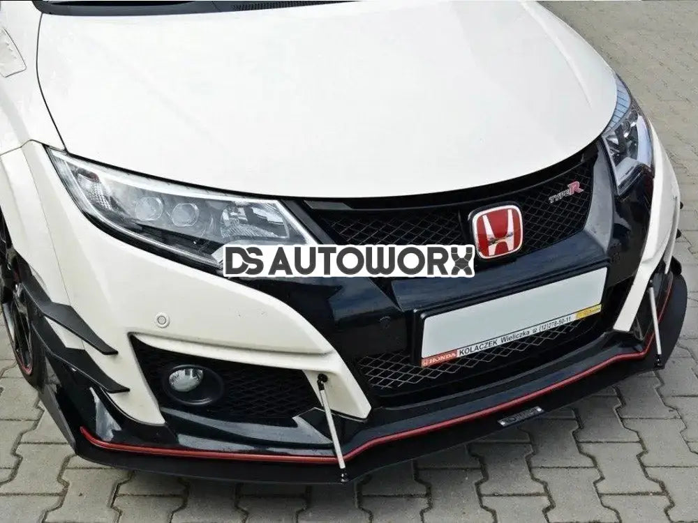 Maxton Design Front Racing Splitter V.2 Honda Civic IX Type R 15-17