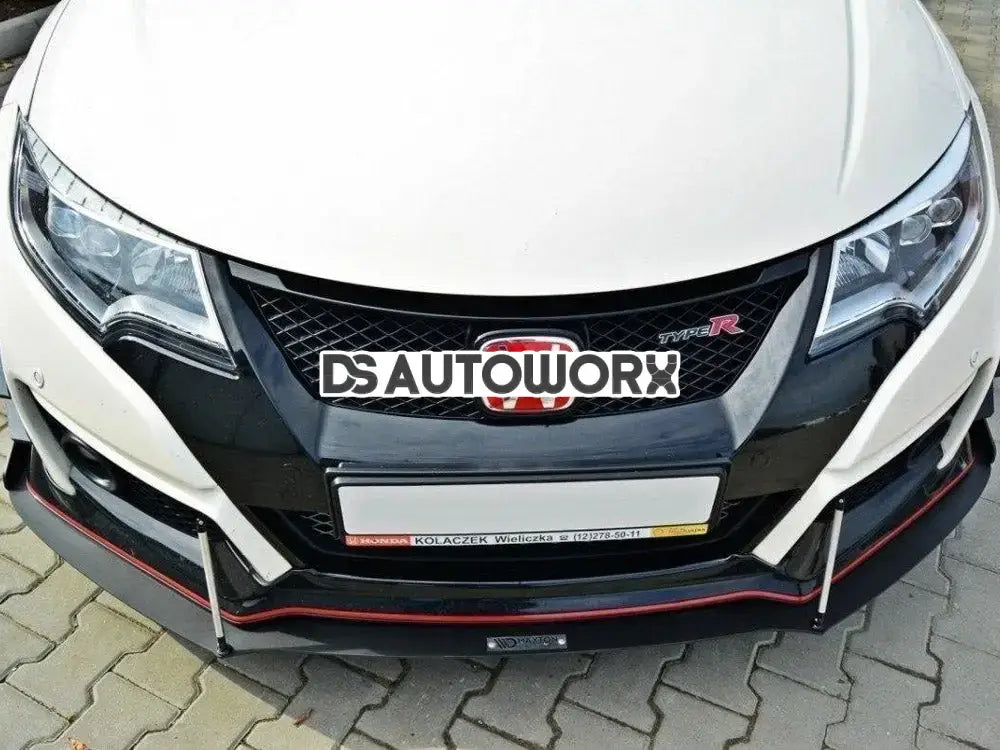 Maxton Design Front Racing Splitter V.2 Honda Civic IX Type R 15-17