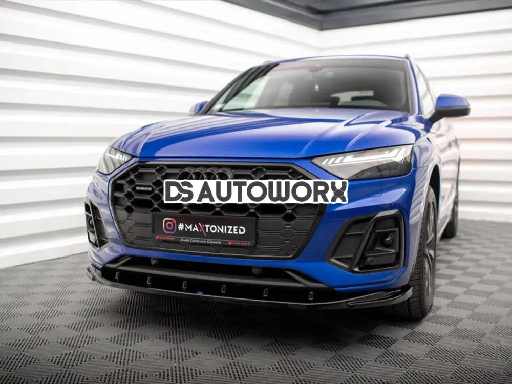 Maxton Design Front Splitter V.2 Audi SQ5 Q5 S-Line SUV Sportback Mk2 Facelift Secondary image