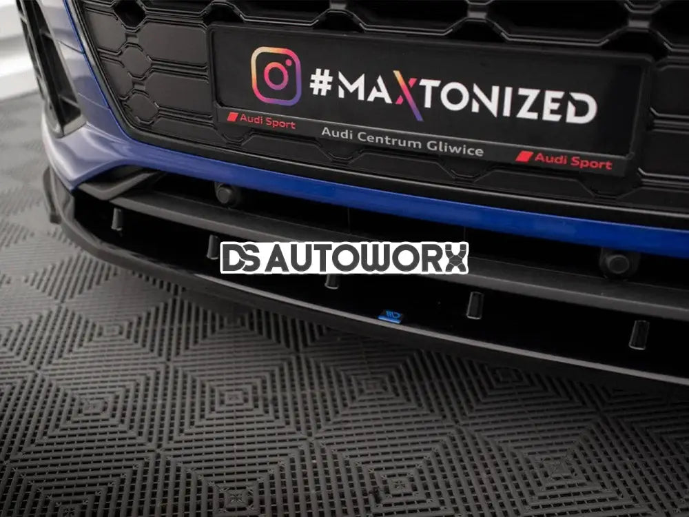 Maxton Design Front Splitter V.2 Audi SQ5 Q5 S-Line SUV Sportback Mk2 Facelift