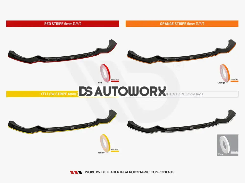 Maxton Design Front Splitter V.2 Mercedes C AMG Line C43 AMG Sedan Coupe W205 C205 Facelift