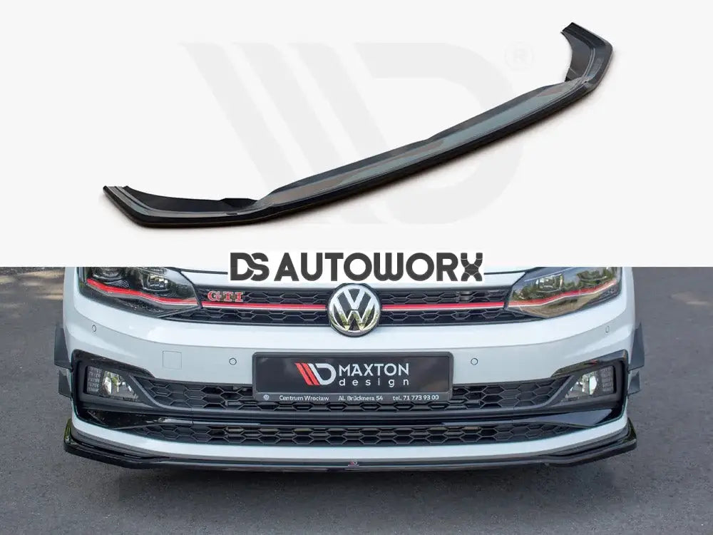 Maxton Design Front Splitter V.2 Volkswagen Polo MK6 GTI 17-21 Main image