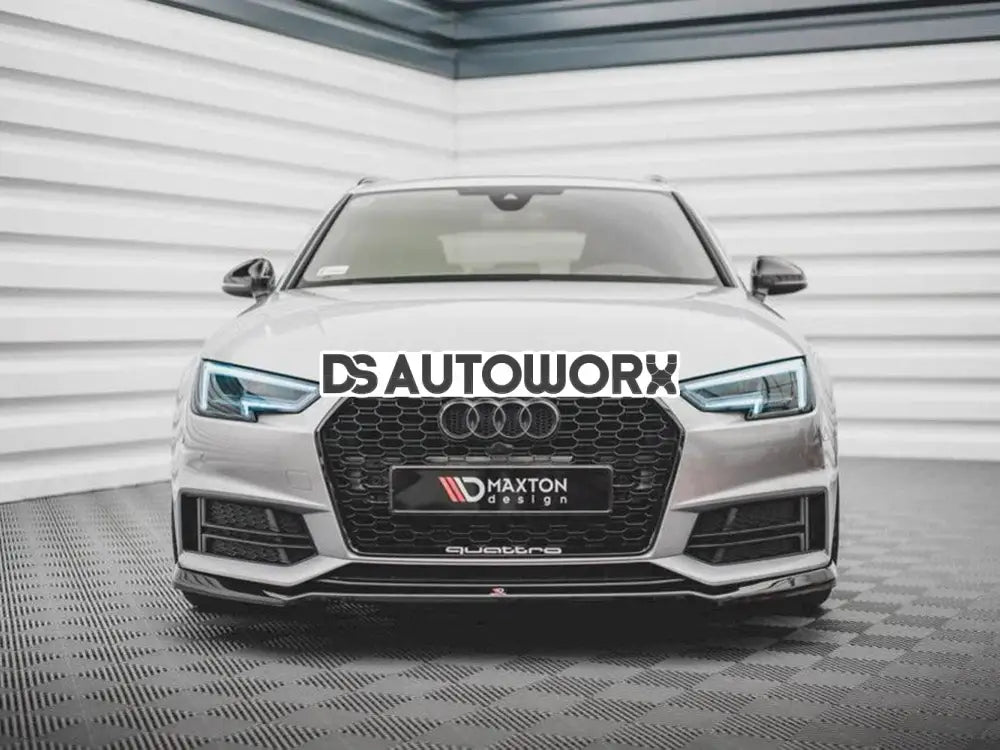Maxton Design Front Splitter V.4 Audi S4 A4 S-line B9 15-19