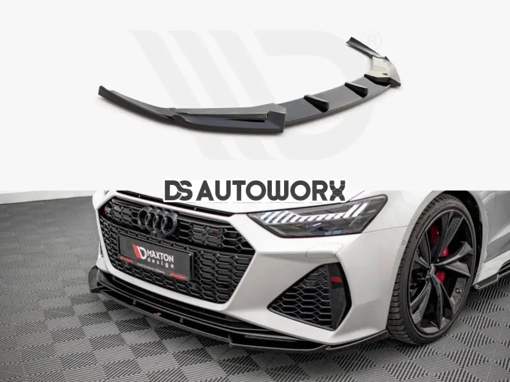 Maxton Design Front Splitter V1 Audi RS6 C8 RS7 C8 2019- Main image