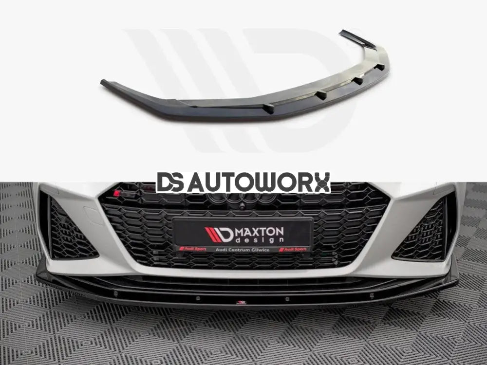 Maxton Design Front Splitter V2 Audi RS6 C8 RS7 C8 2019- Main image