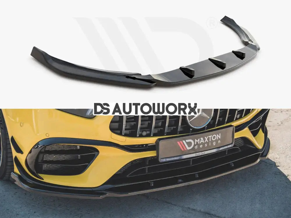 Maxton Design Front Splitter V2 Mercedes-amg A45 S W177 2019- Main image