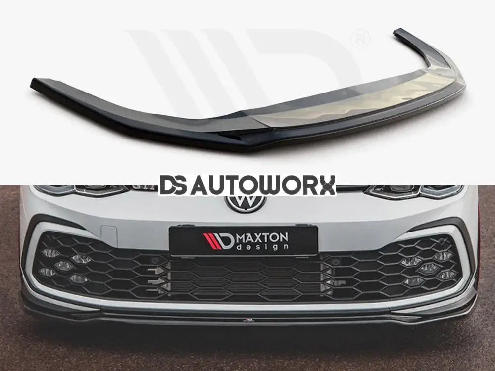 Maxton Design Front Splitter V4 Volkswagen Golf 8 GTI R-line 20- Main image
