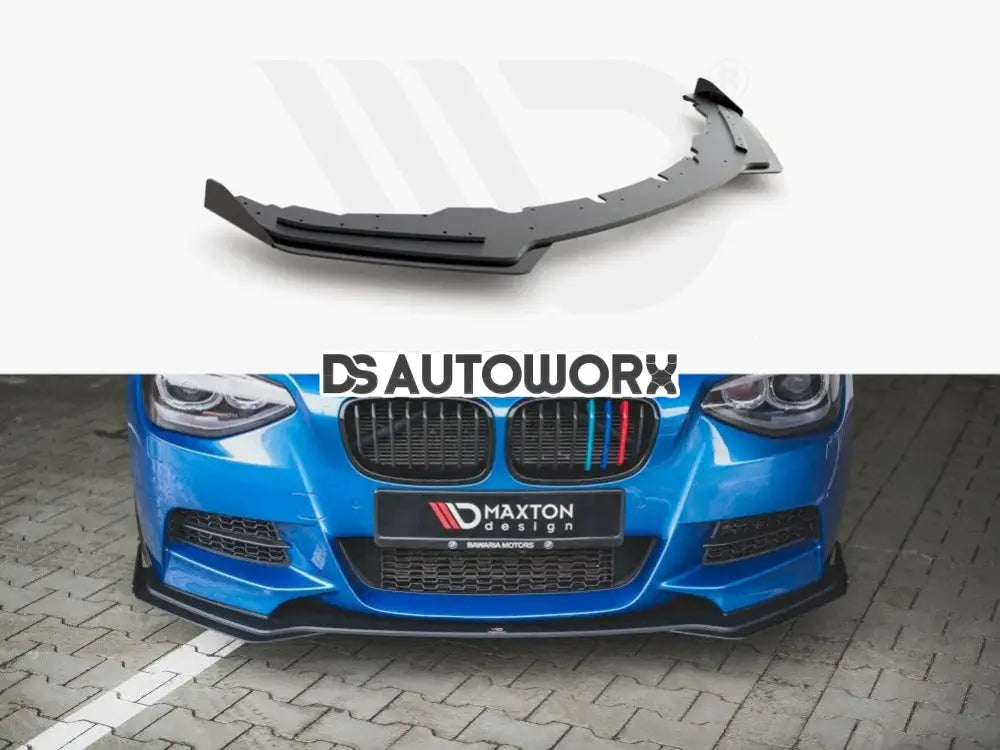 Maxton Design Racing Durability Front Splitter +flaps BMW 1-Series M135i F20 11-15 Main image