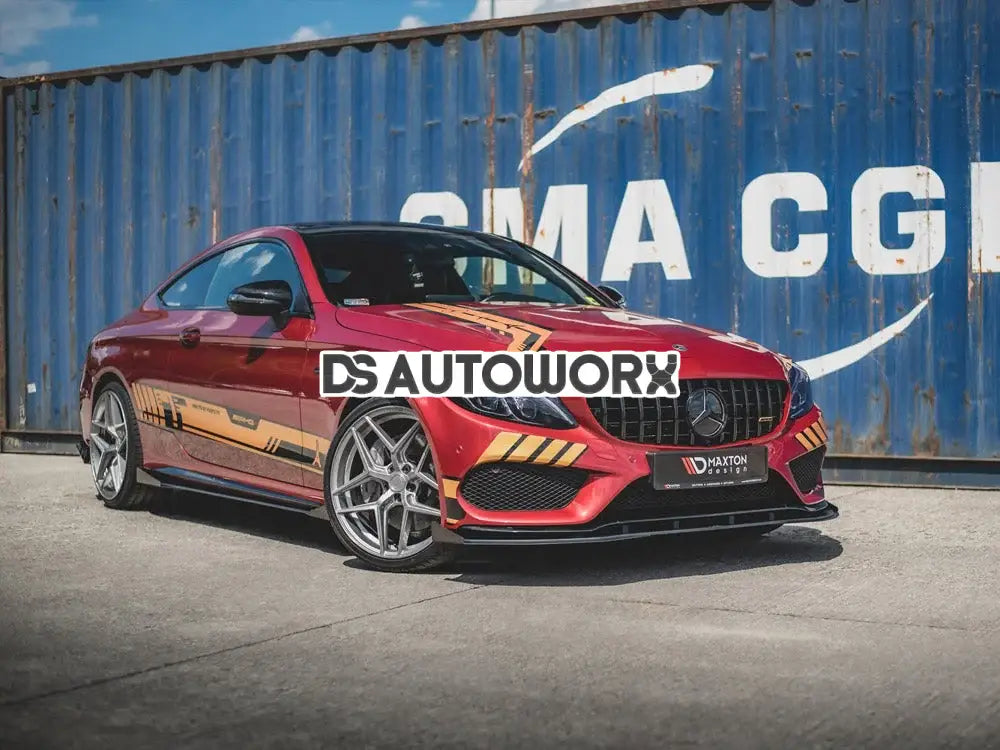 Maxton Design Racing Durability Front Splitter +flaps Mercedes-amg C43 Coupe C205 2016- Secondary image