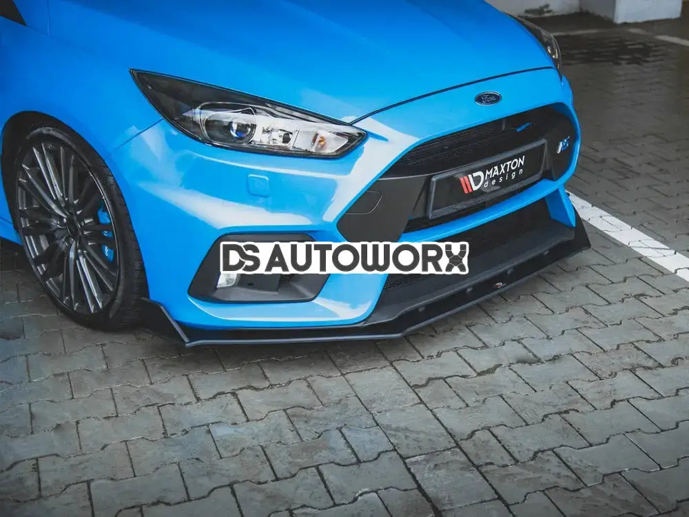 Maxton Design Racing Durability Front Splitter V2 Ford Focus RS MK3 01-18 Main image