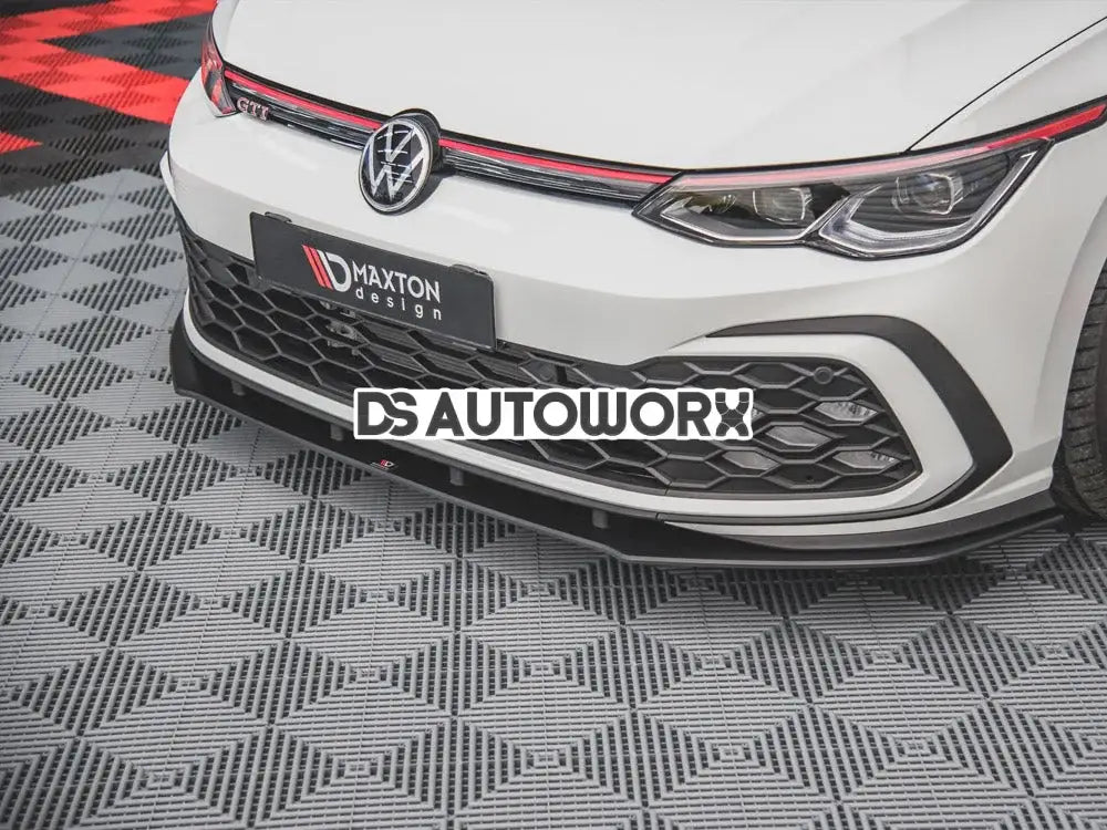 Maxton Design Racing Durability Front Splitter Volkswagen Golf 8 GTI R-line 20-
