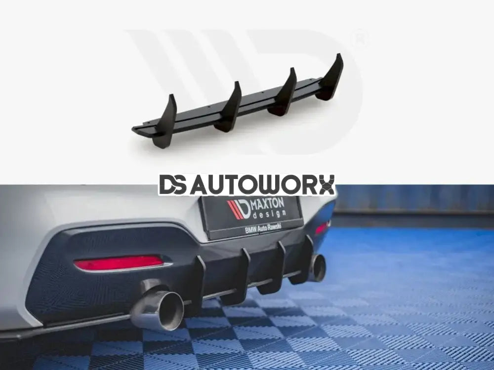 Maxton Design Racing Durability Rear Diffuser V3 BMW 1-Series M140i 15-19 Main image