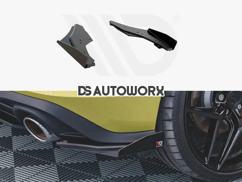 Maxton Design Racing Durability Rear Side Splitters +flaps Volkswagen Golf 8 GTI Clubsport 20- Main image
