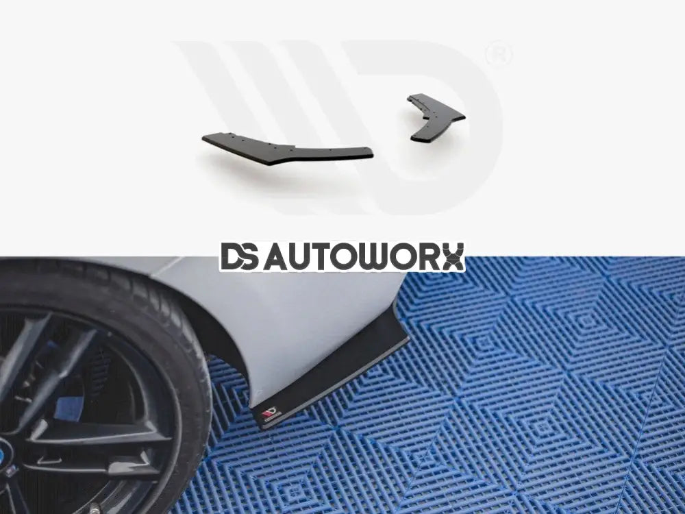 Maxton Design Racing Durability Rear Side Splitters V2 BMW 1-Series F20 M140I 15-19 Main image