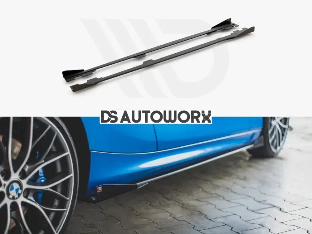 Maxton Design Racing Durability Side Skirts Diffusers +flaps BMW 1-Series F21 M135I M140I M-pack 15-19 Main image