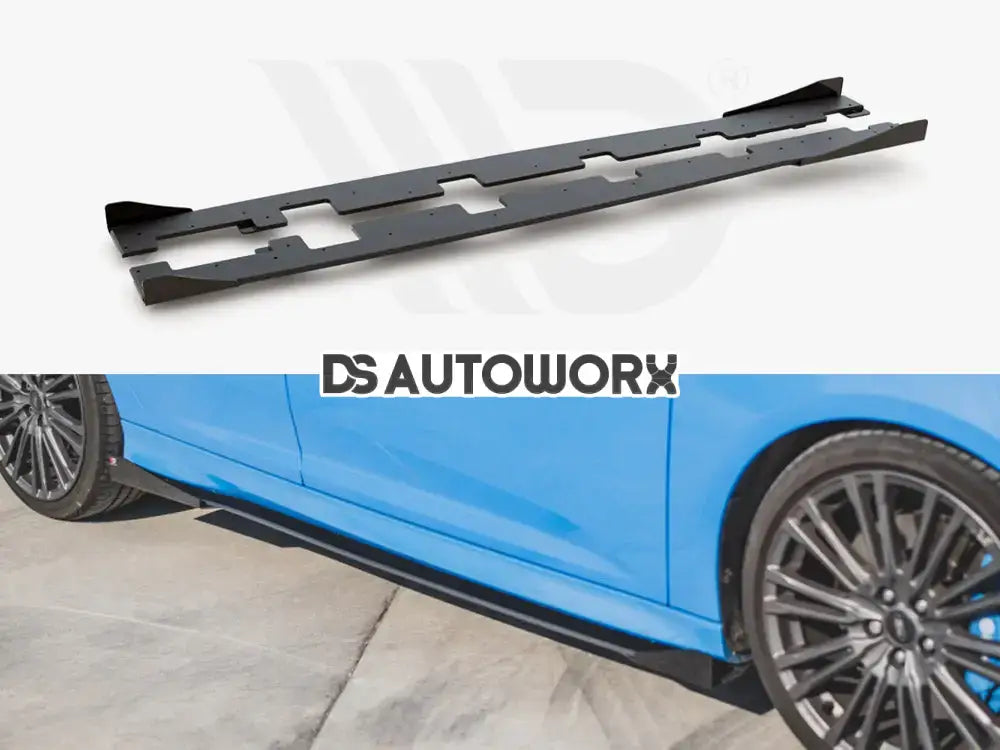 Maxton Design Racing Durability Side Skirts Diffusers +flaps Ford Focus RS MK3 01-18 Main image