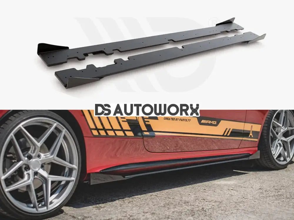 Maxton Design Racing Durability Side Skirts Diffusers +flaps Mercedes-amg C43 Coupe C205 2016- Main image