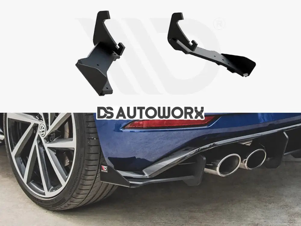 Maxton Design Maxton Racing Rear Side Splitters + Flaps Volkswagen Golf 7 R Facelift 17-20 Main image