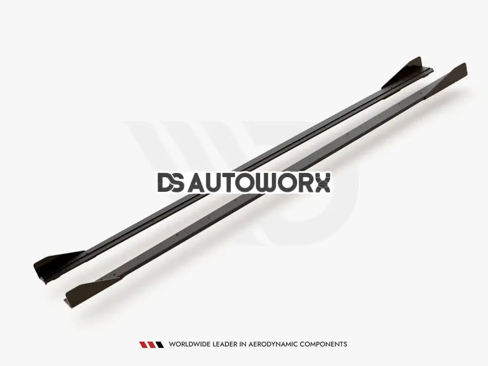 Maxton Design Maxton Racing Side Skirts Diffusers +flaps Volkswagen Polo GTI MK6 17-21