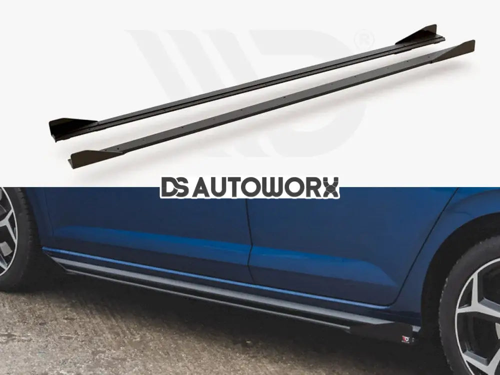 Maxton Design Maxton Racing Side Skirts Diffusers +flaps Volkswagen Polo GTI MK6 17-21