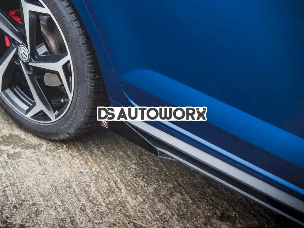 Maxton Design Maxton Racing Side Skirts Diffusers +flaps Volkswagen Polo GTI MK6 17-21