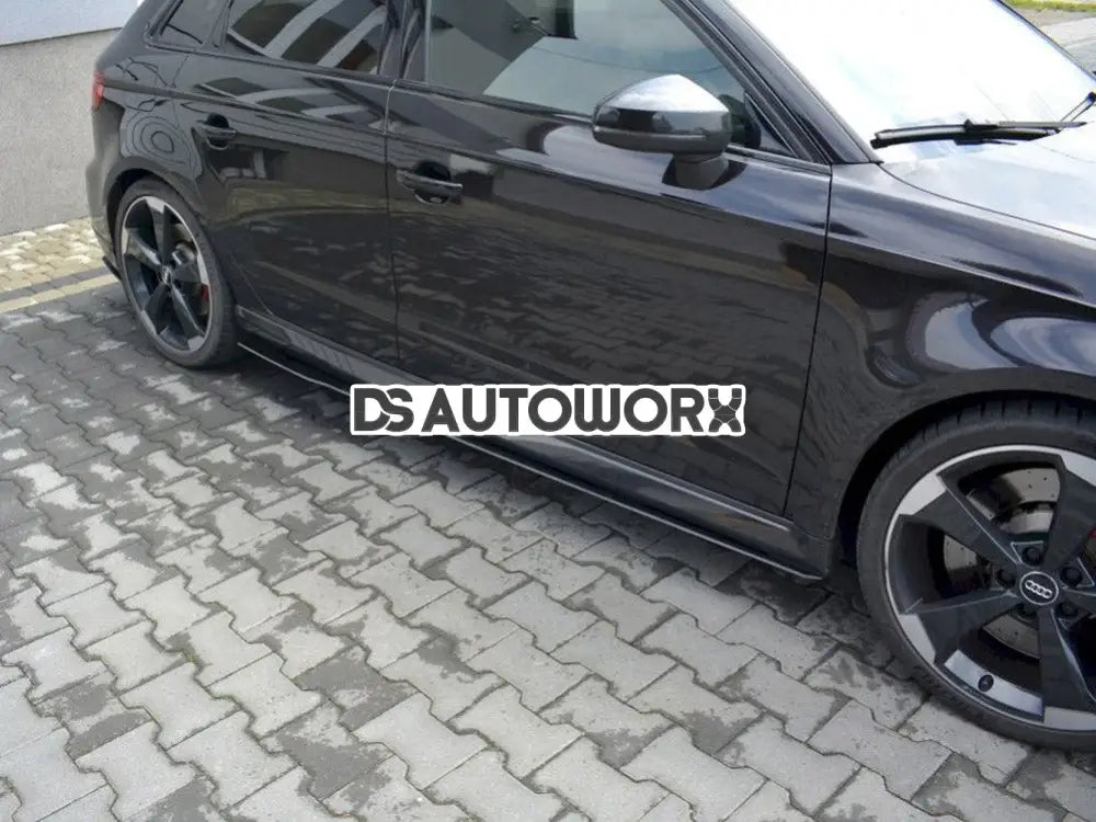 Maxton Design Racing Side Skirts Diffusers V.1 Audi RS3 8V Facelift Sportback 2017-20